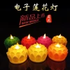 Wholesale of cross-border swinging electronic candles, lotus flower lamps, household Buddha offering lamps, simulated flame lamps in front of the Buddha Specification image